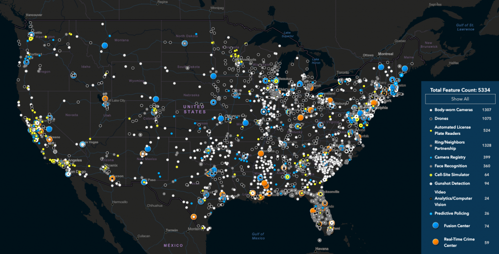 Atlas de las tecnologías de vigilancia policial